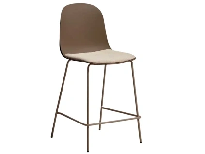 Hnědá barová židle Kave Home Debari 65 cm