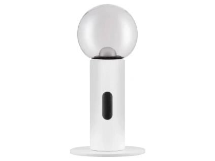 Bílá kovová stolní LED lampa Nova Luce Chronos