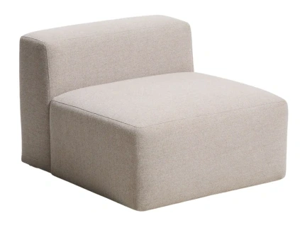 Hnědé křeslo Kave Home Blok 90 cm
