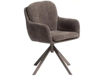 Hnědá otočná židle Kave Home Lexa