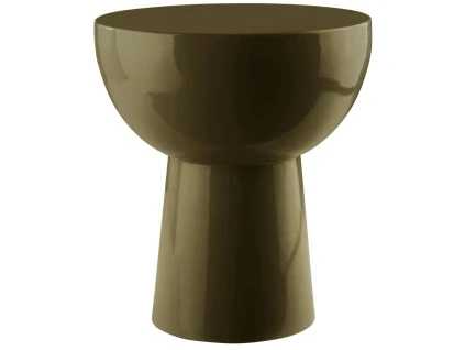 Zelený kovový odkládací stolek BALIS 35 cm