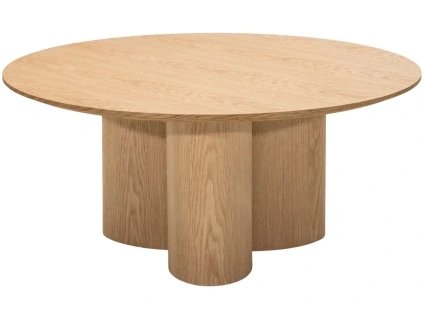 Dubový konferenční stolek Naora ⌀100 cm