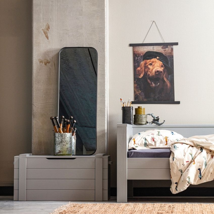 WOOOD Kovové zrcadlo Falco 110x40 cm