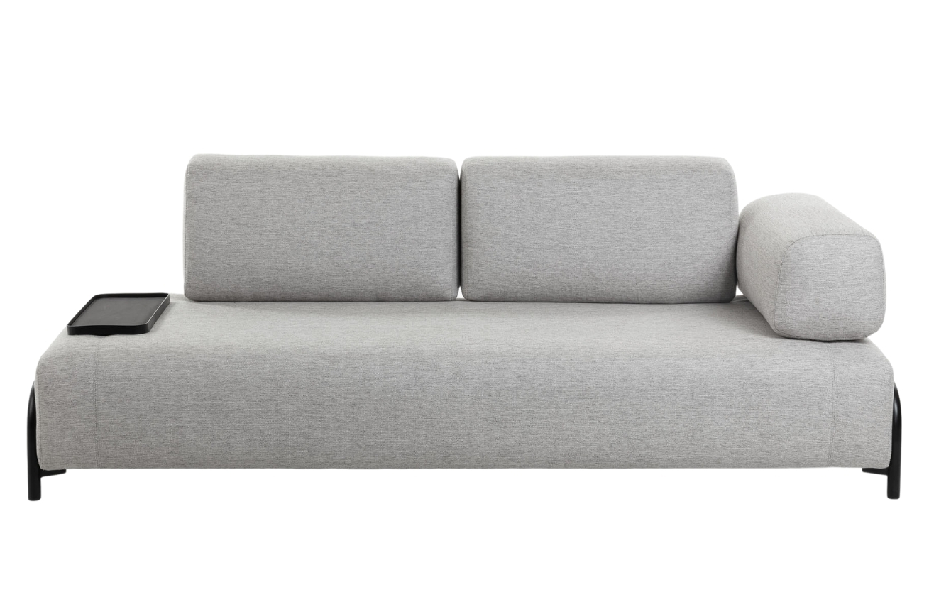Kave Home Pohovka Compo 232 cm s malým stolkem