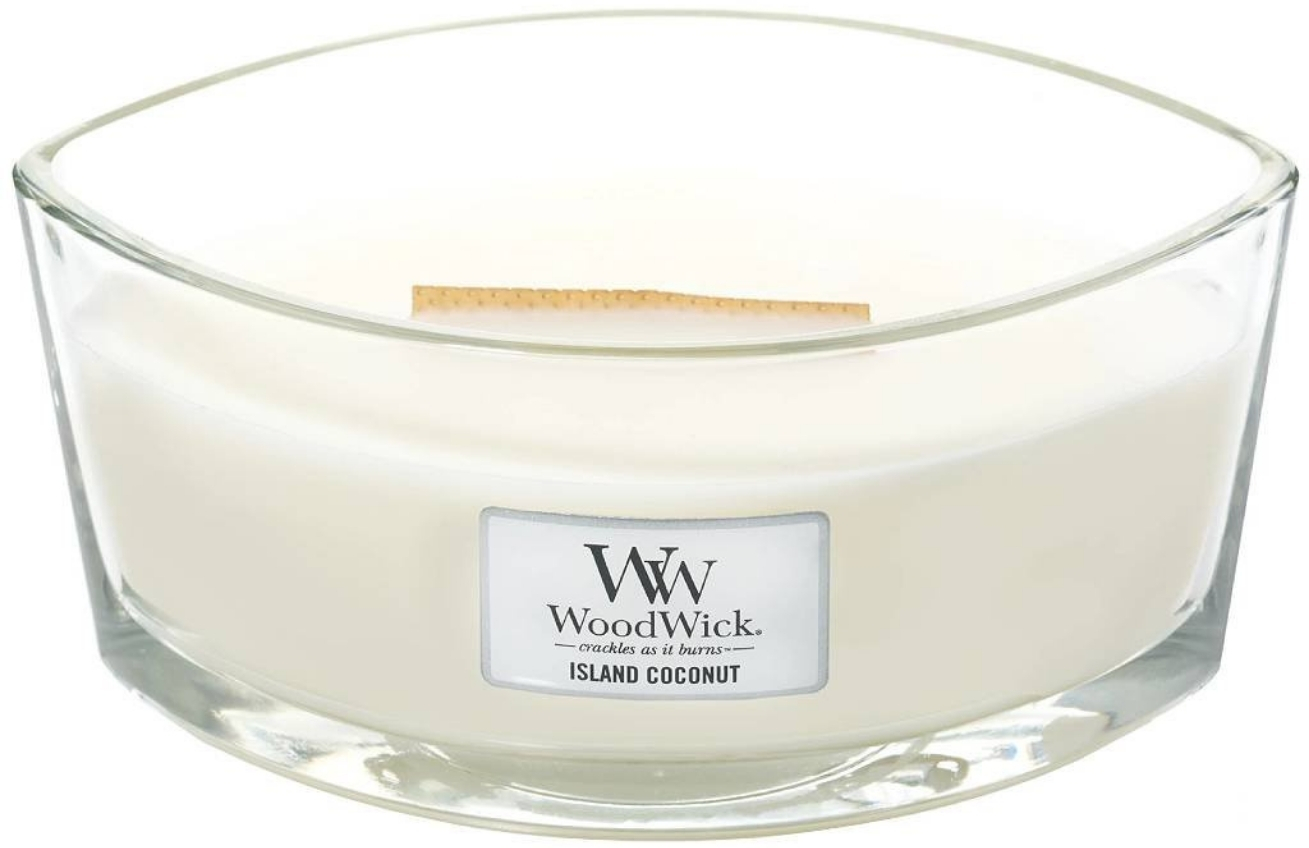 Vonná svíčka WoodWick loď, Island Coconut