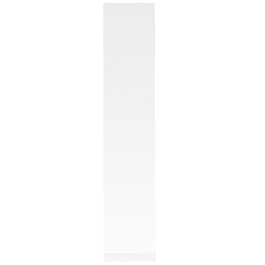 White Label Bílé kovové stojací zrcadlo WLL Stand 147,5 cm