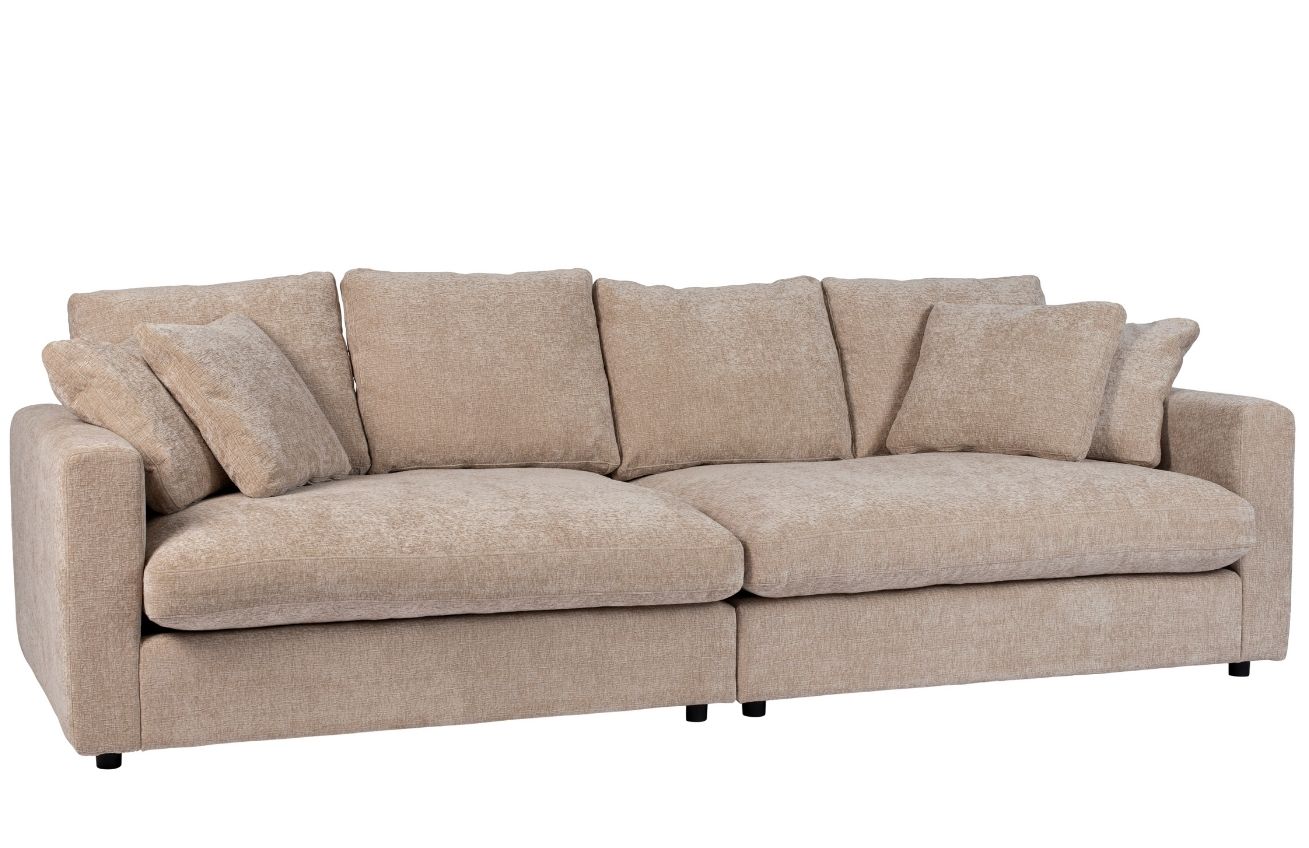 B&eacute;žov&aacute; l&aacute;tkov&aacute; tř&iacute;m&iacute;stn&aacute; pohovka ZUIVER SENSE 266 cm