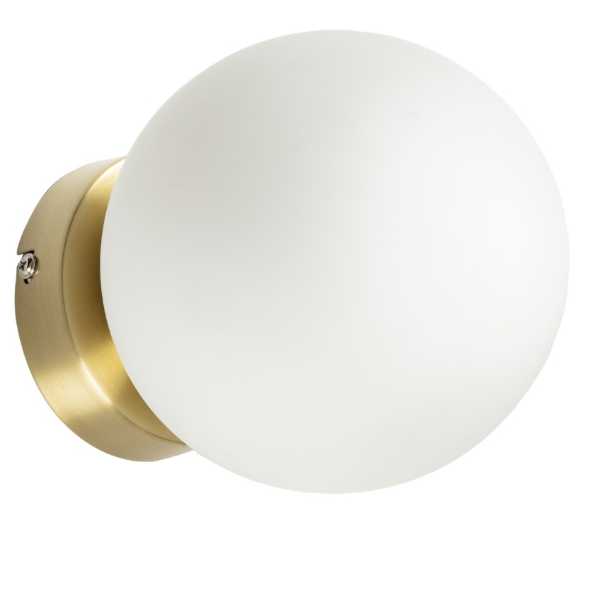 Zlat&eacute; kovov&eacute; n&aacute;stěnn&eacute; světlo Kave Home Mahala