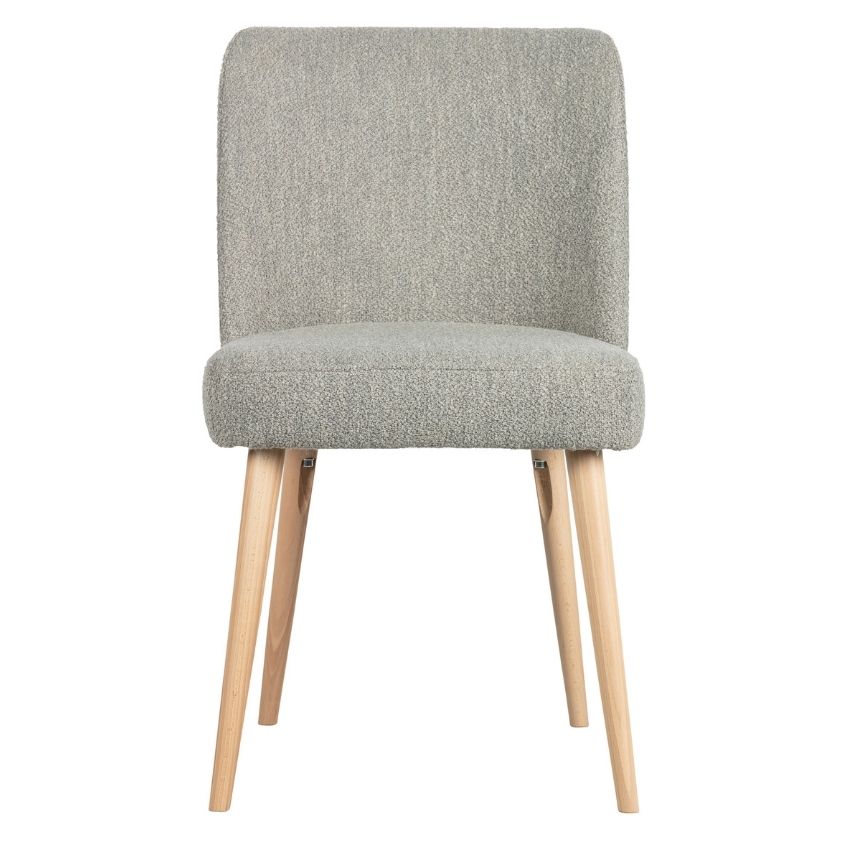 Šedá látková jídelní židle Faunce