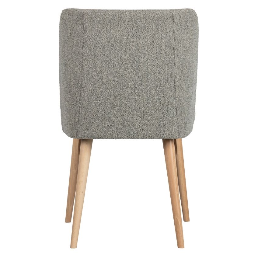 Šedá látková jídelní židle Faunce