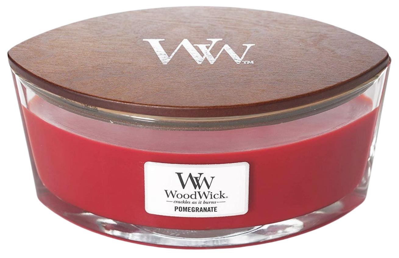Vonná svíčka WoodWick loď, Pomegranate