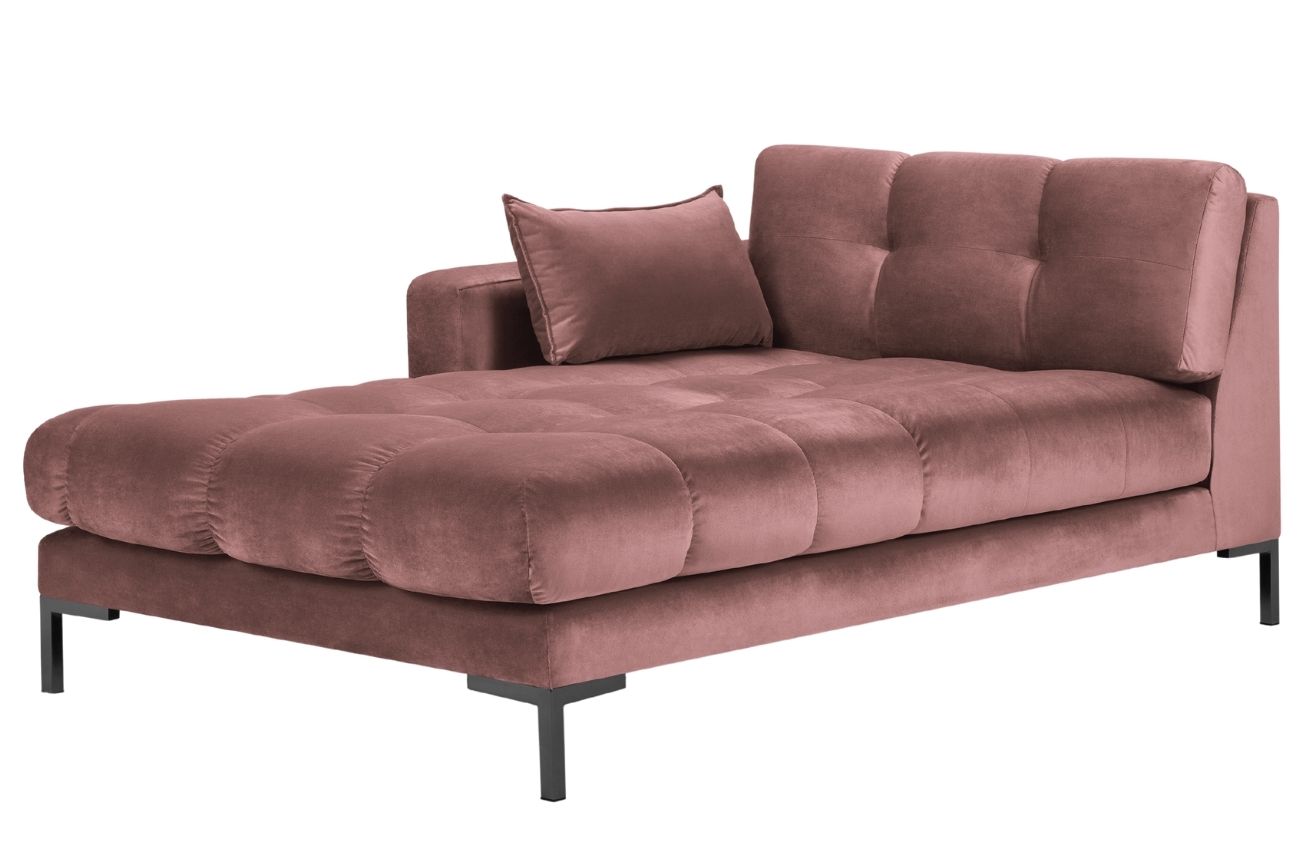 Růžov&aacute; sametov&aacute; leno&scaron;ka MICADONI MAMAIA 185 cm, lev&aacute;