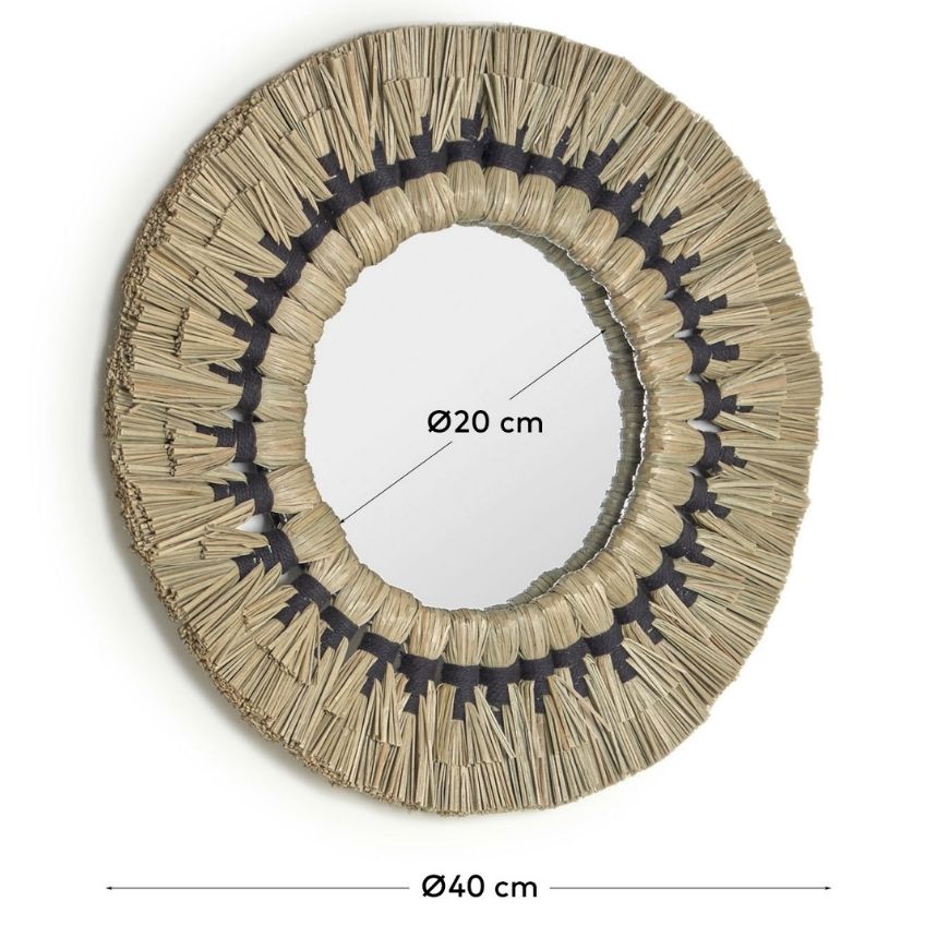 Nástěnné zrcadlo Kave Home Akila 40 cm
