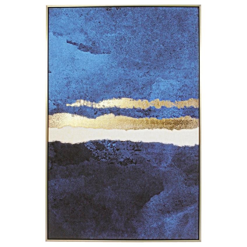 Modro zlatý obraz Bizzotto Rold II. 122,6 x 82,6 cm
