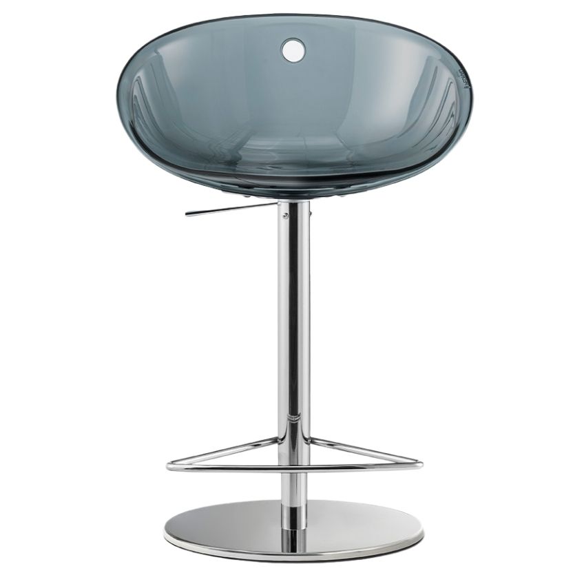 Pedrali Kouřová plastová barová židle Gliss 970 55-81,5 cm