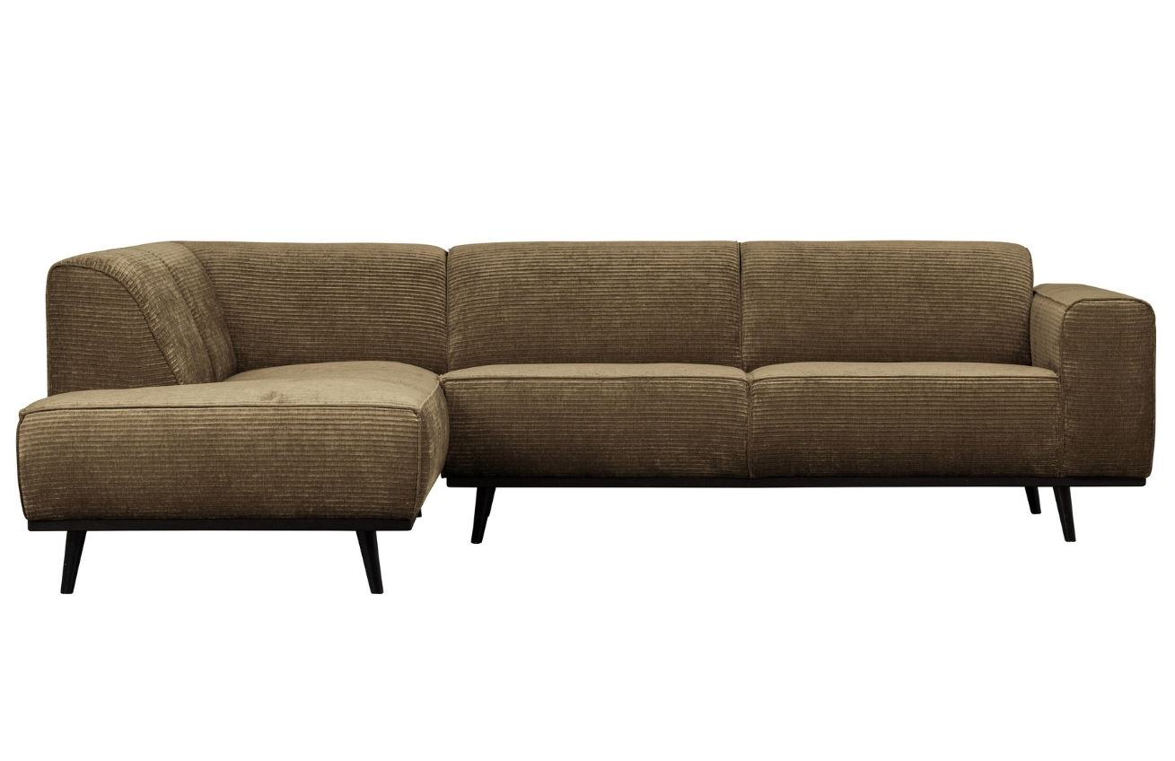 WOOOD Hněd&aacute; man&scaron;estrov&aacute; rohov&aacute; pohovka Twilight 274 cm, lev&aacute;