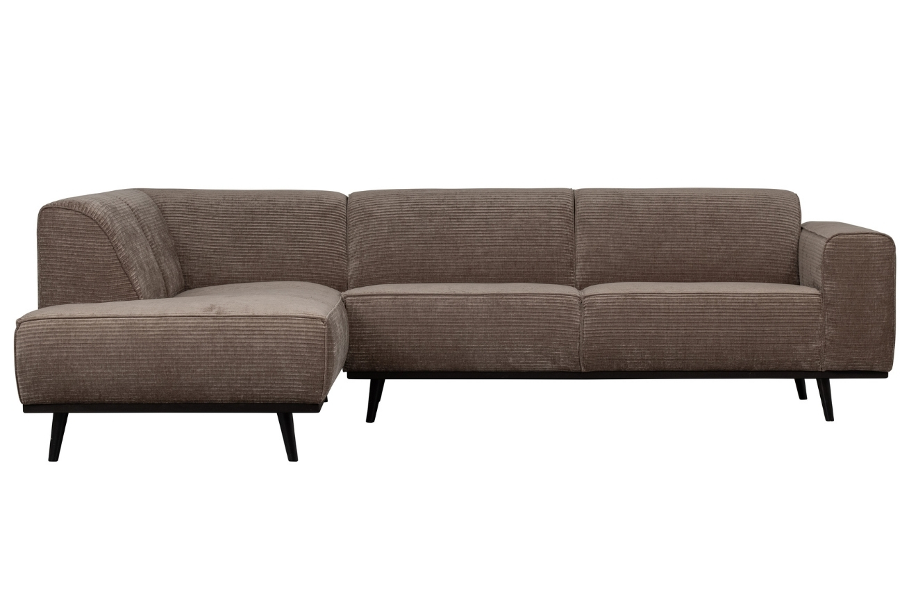 WOOOD &Scaron;edo hněd&aacute; man&scaron;estrov&aacute; rohov&aacute; pohovka Twilight 274 cm, lev&aacute;