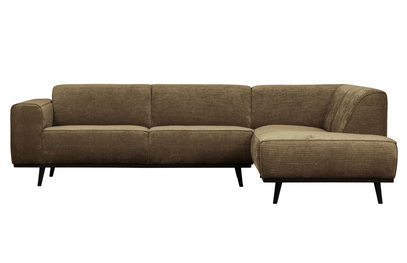 WOOOD Hněd&aacute; man&scaron;estrov&aacute; rohov&aacute; pohovka Twilight 274 cm, prav&aacute;