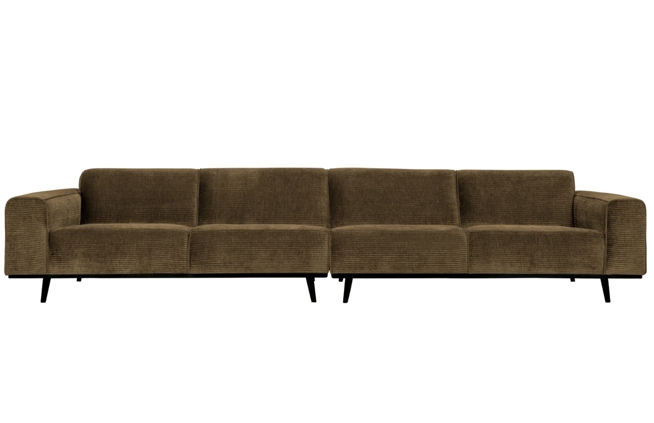 WOOOD Hněd&aacute; man&scaron;estrov&aacute; čtyřm&iacute;stn&aacute; pohovka Twilight 372 cm