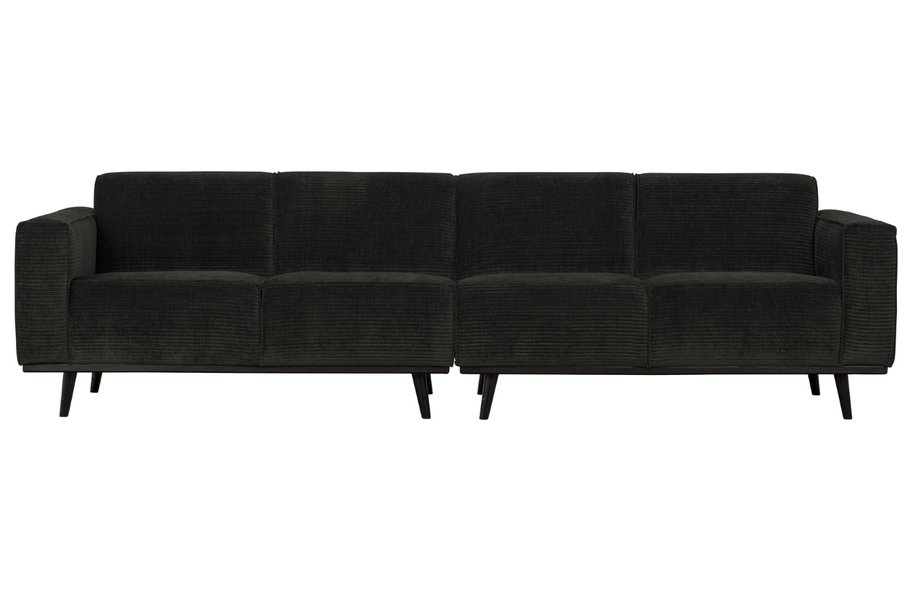 WOOOD Čern&aacute; man&scaron;estrov&aacute; čtyřm&iacute;stn&aacute; pohovka Twilight 280 cm