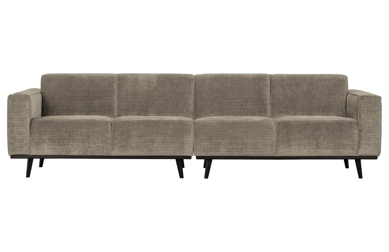 WOOOD Světle &scaron;ed&aacute; man&scaron;estrov&aacute; čtyřm&iacute;stn&aacute; pohovka Twilight 280 cm