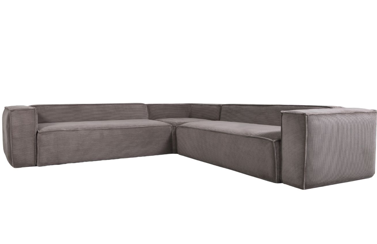Kave Home Manšestrová rohová pohovka Blok 320 cm, levá/pravá
