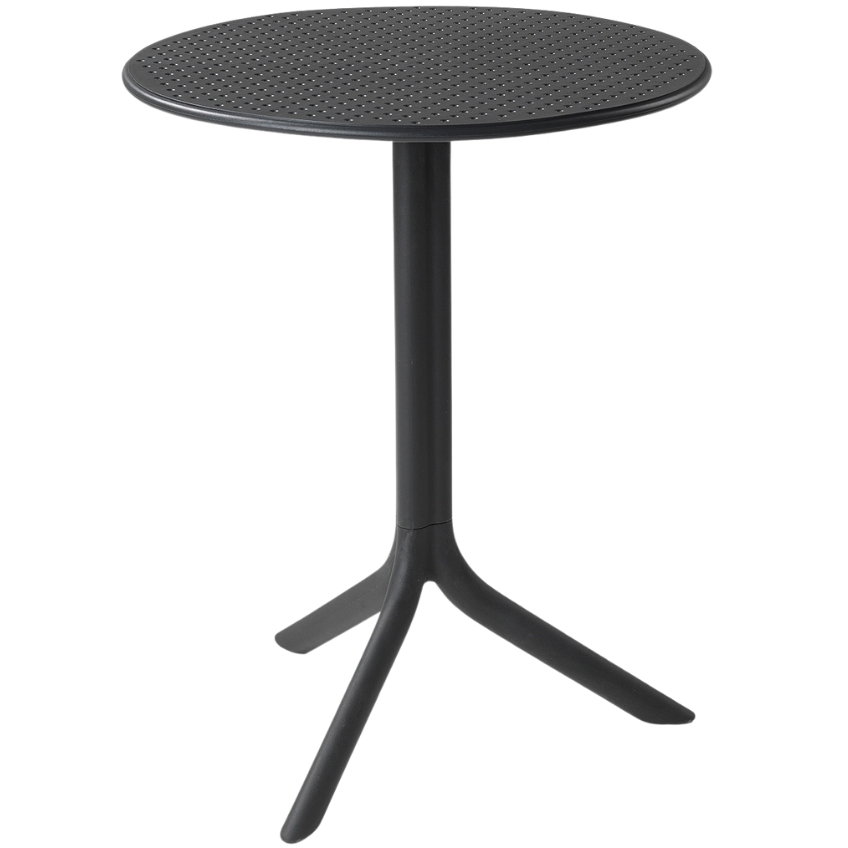 Nardi Antracitově šedý plastový zahradní stolek Step 60,5 cm