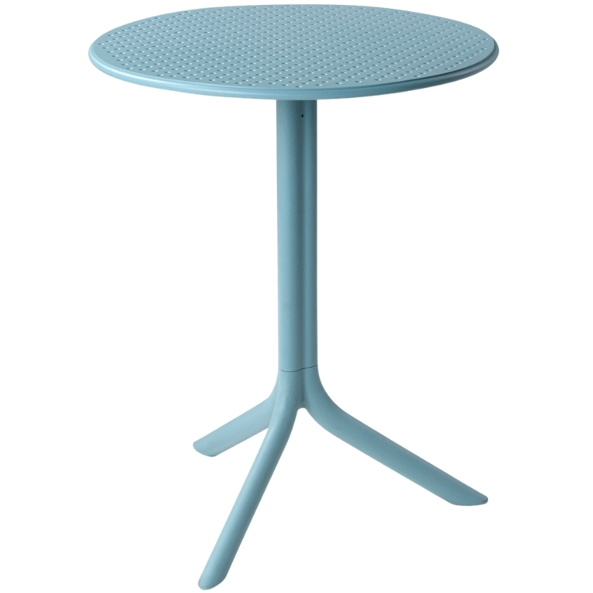Nardi Světle modrý plastový zahradní stolek Step 60,5 cm