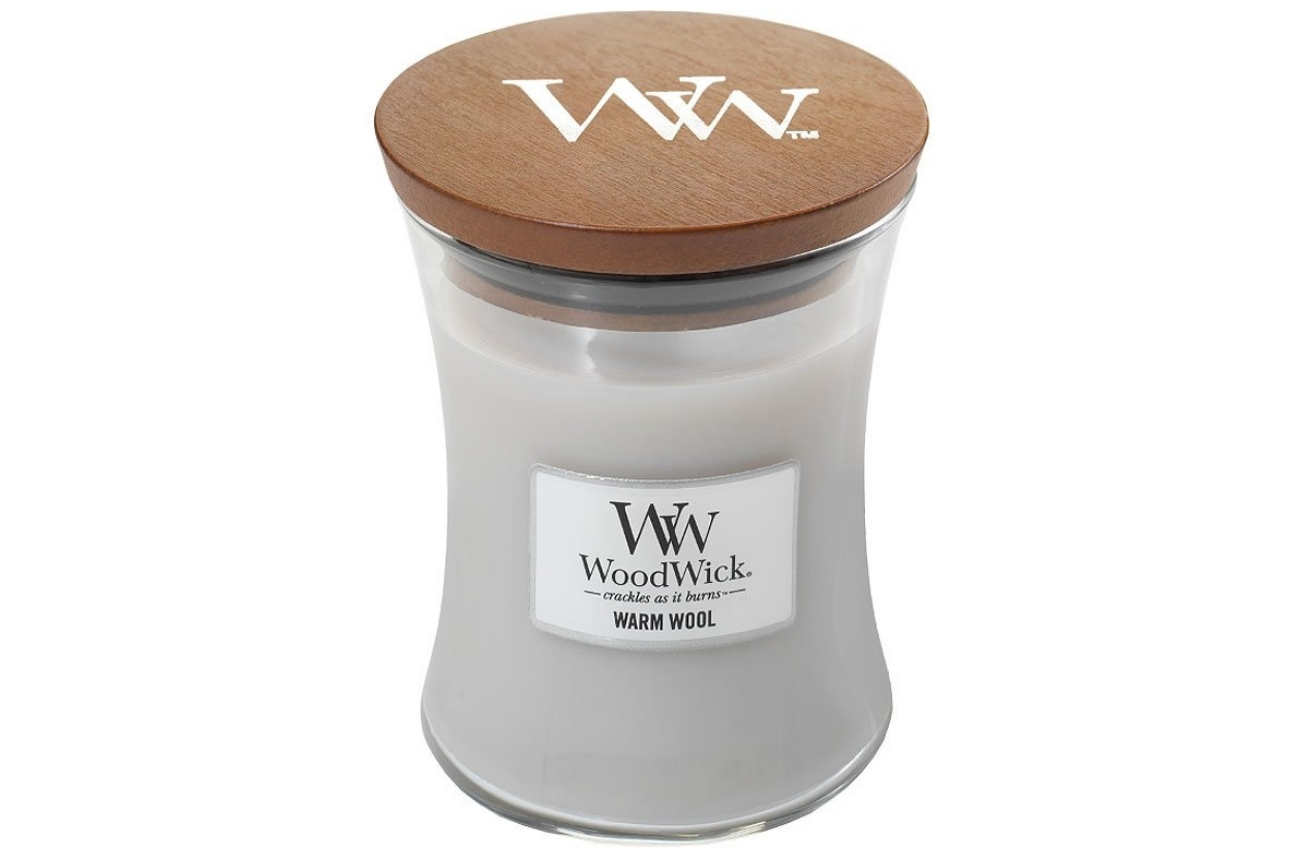 WoodWick Malá vonná svíčka Woodwick, Warm Wool