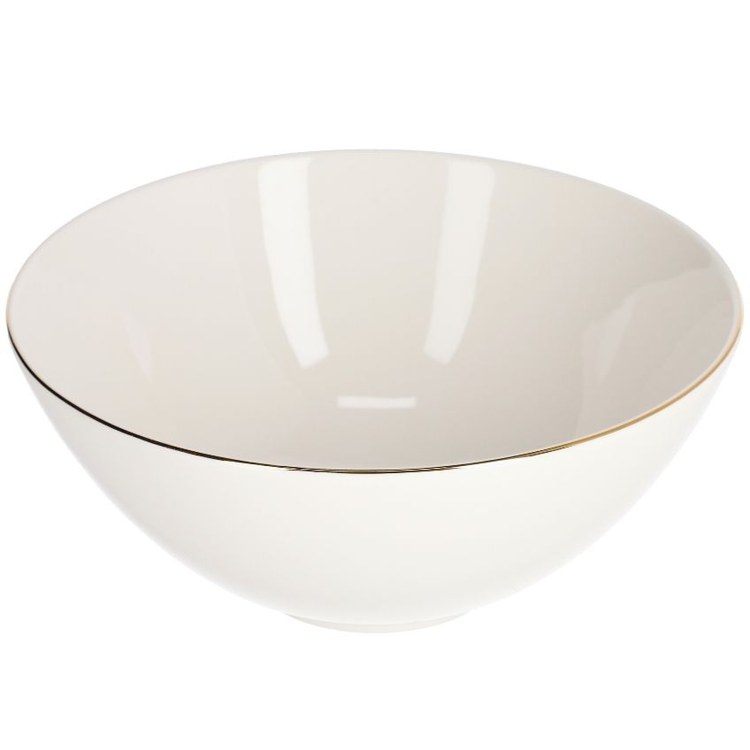 Bílá porcelánová miska Kave Home Taisia 24,5 cm