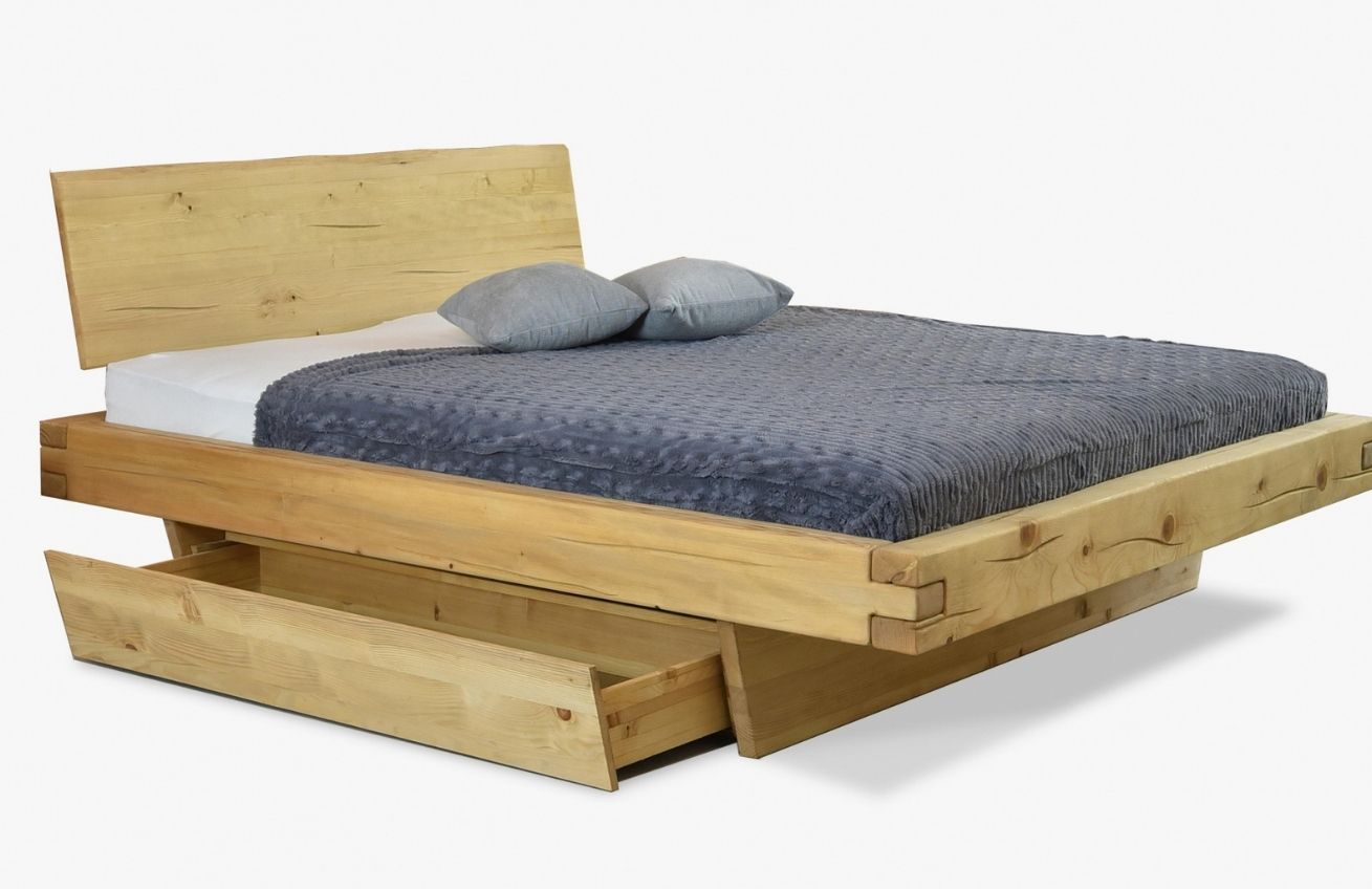 Woody Masivní smrková zásuvka k posteli Matteo