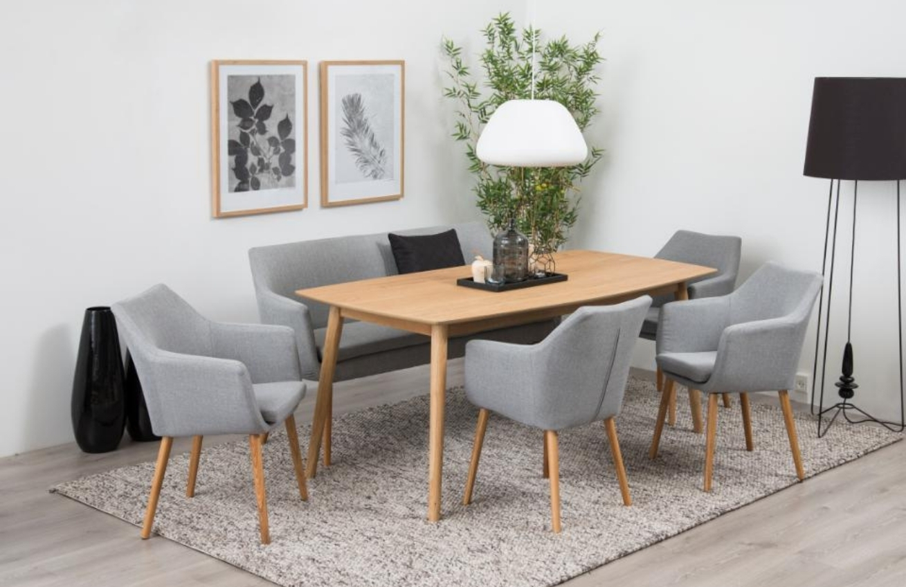 Scandi Přírodní dubový jídelní stůl Nagy 150 x 80 cm