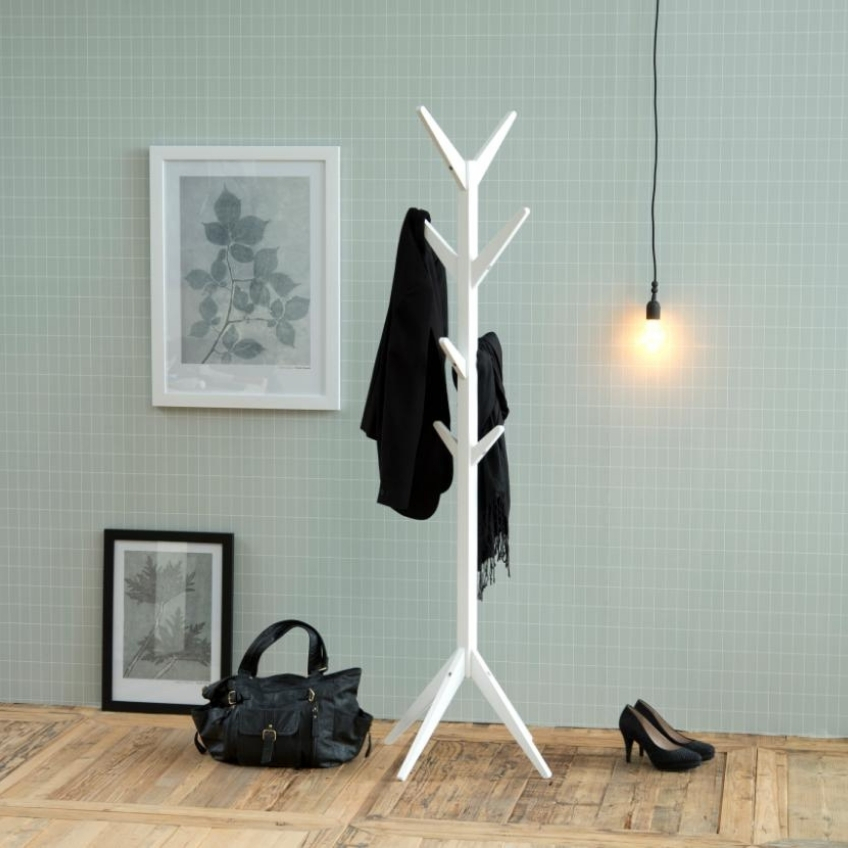 Scandi Bílý lakovaný věšák Bond