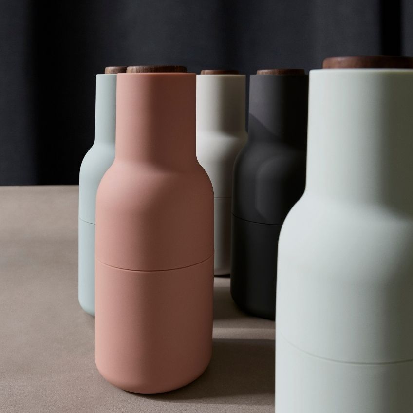 Audo CPH Set dvou šedo černých silikonových mlýnků na sůl a pepř AUDO GRINDER III. 20,5 cm