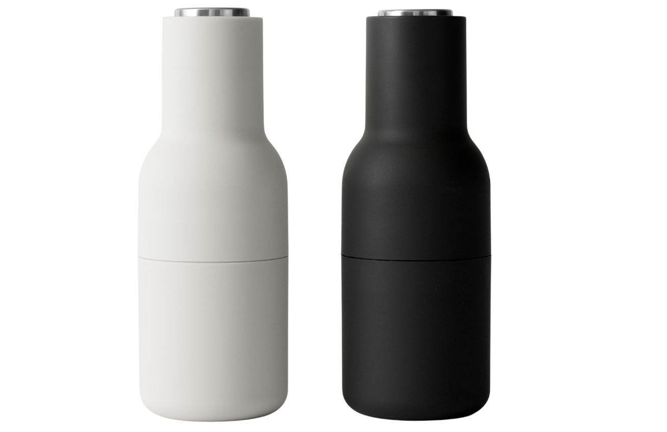 Audo CPH Set dvou šedo černých silikonových mlýnků na sůl a pepř AUDO GRINDER III. 20,5 cm
