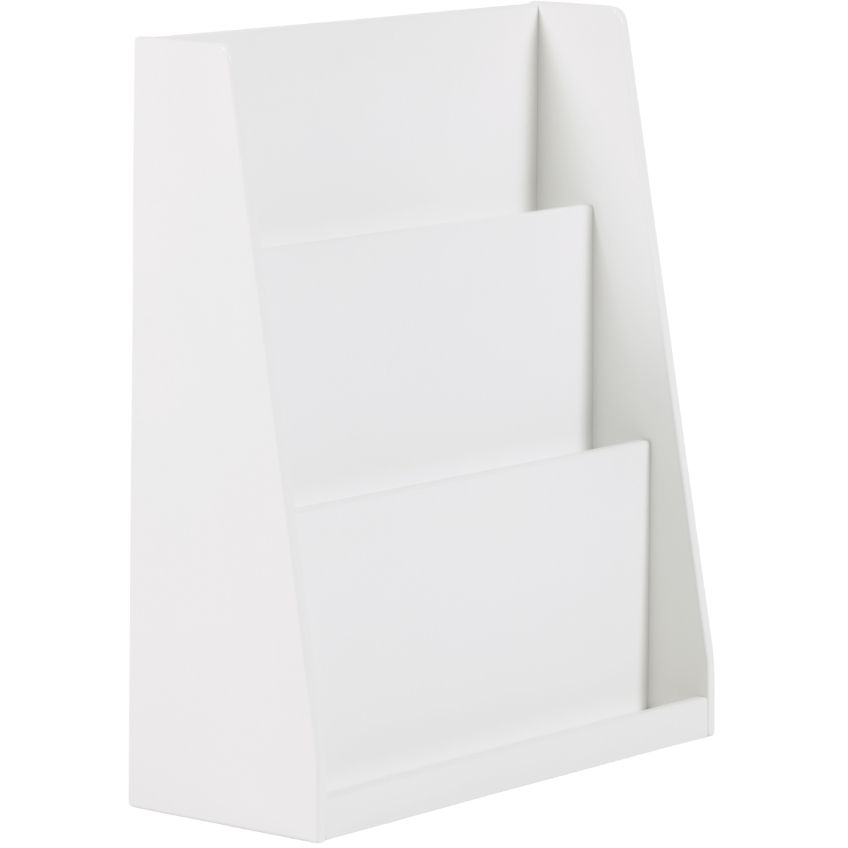 Bílá lakovaná knihovna Kave Home Adiventina 69,5 x 59,5 cm