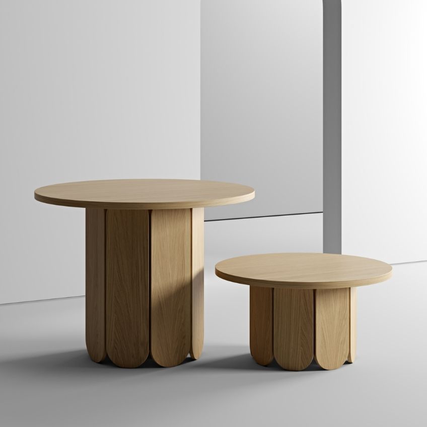 Dubový konferenční stolek Woodman Soft 78 cm