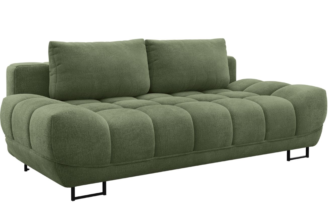 Zelen&aacute; sametov&aacute; tř&iacute;m&iacute;stn&aacute; rozkl&aacute;dac&iacute; pohovka Windsor & Co Cirrus 215 cm