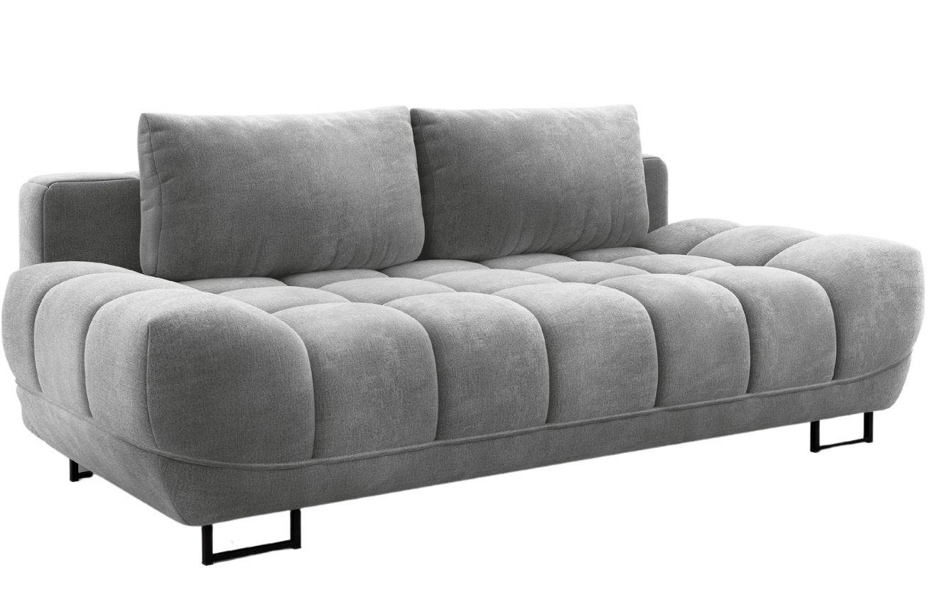 &Scaron;ed&aacute; sametov&aacute; tř&iacute;m&iacute;stn&aacute; rozkl&aacute;dac&iacute; pohovka Windsor & Co Cirrus II. 215 cm