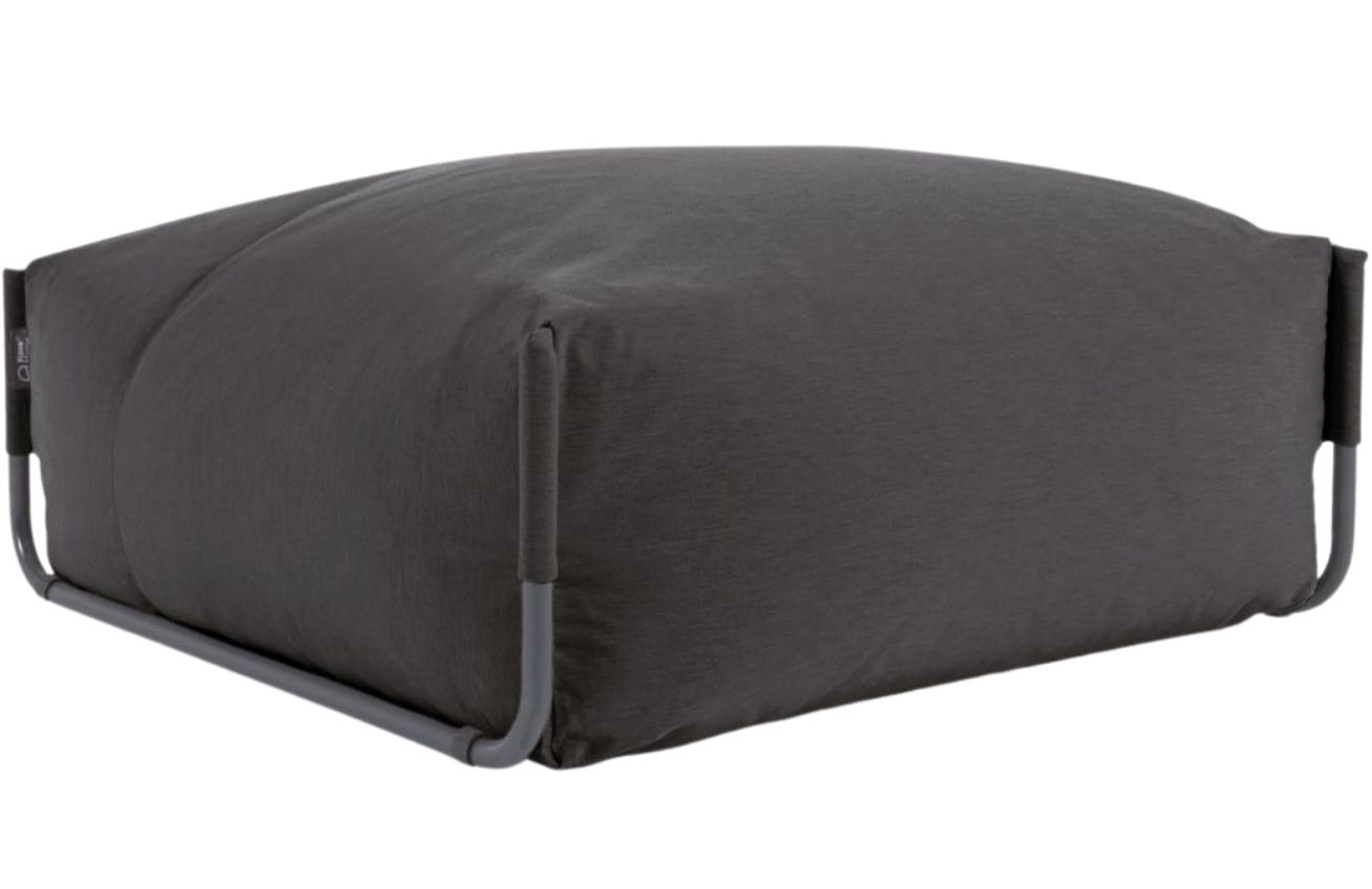 Kave Home Tmavě &scaron;ed&yacute; zahradn&iacute; modul/podnožka Square 101 x 101 cm