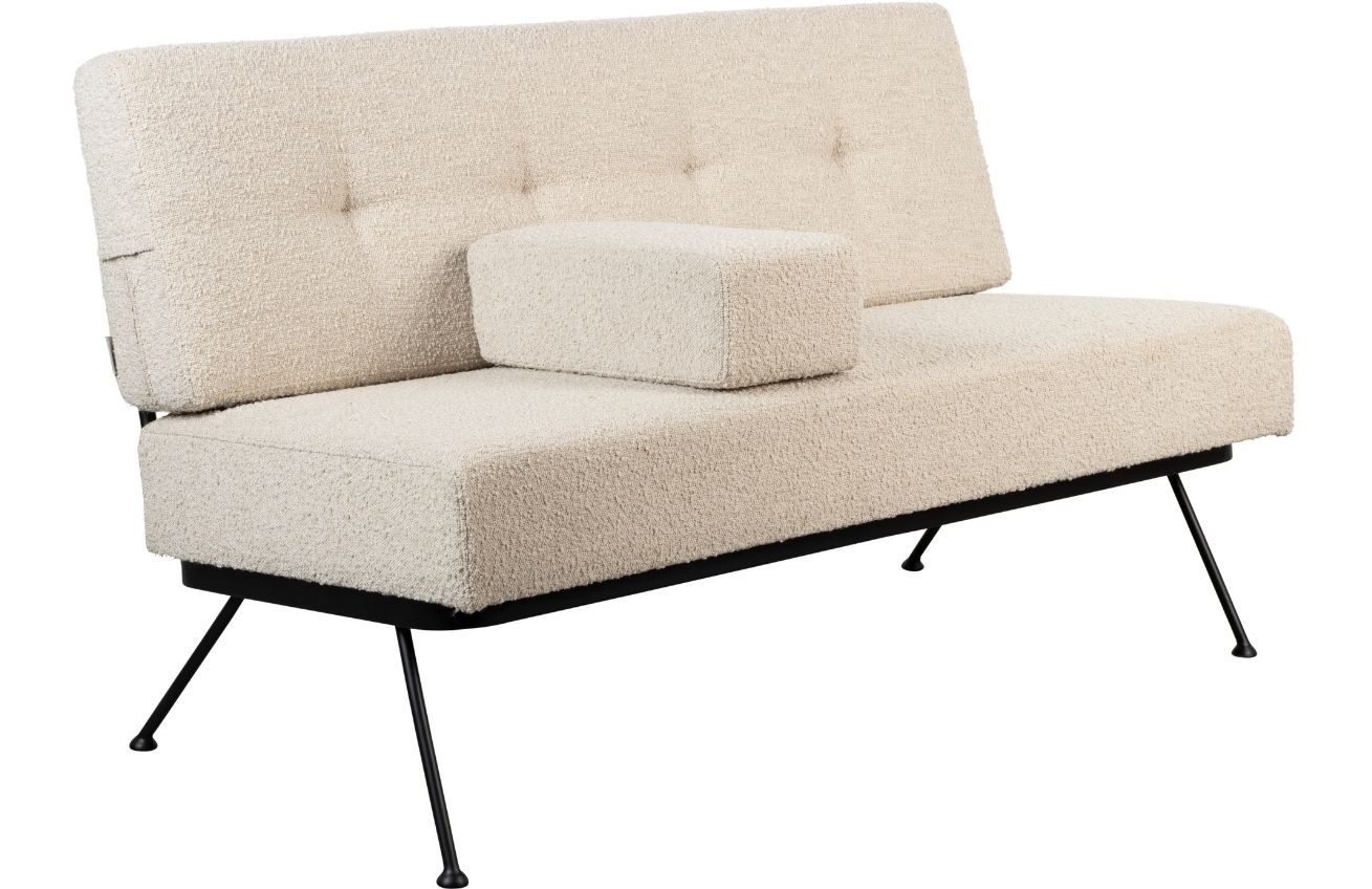 B&eacute;žov&aacute; l&aacute;tkov&aacute; dvoum&iacute;stn&aacute; pohovka ZUIVER BOWIE 135 cm