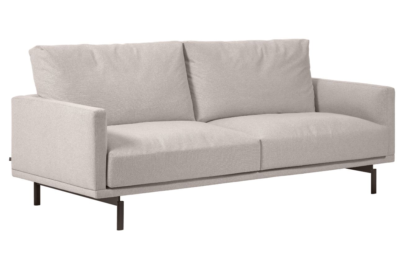 B&eacute;žov&aacute; l&aacute;tkov&aacute; trojm&iacute;stn&aacute; pohovka Kave Home Galene 214 cm