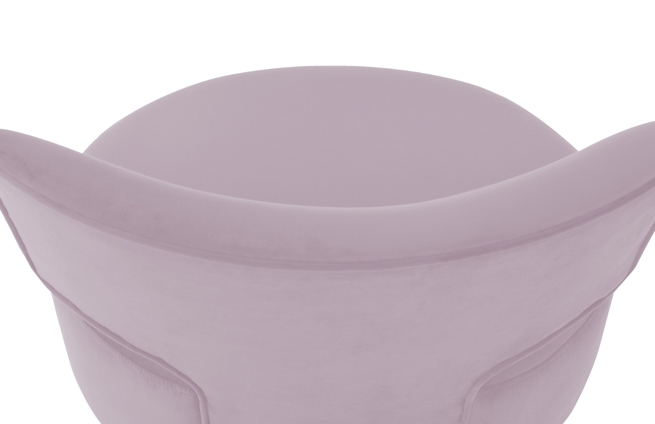 Nordic Design Růžové sametové křeslo Full