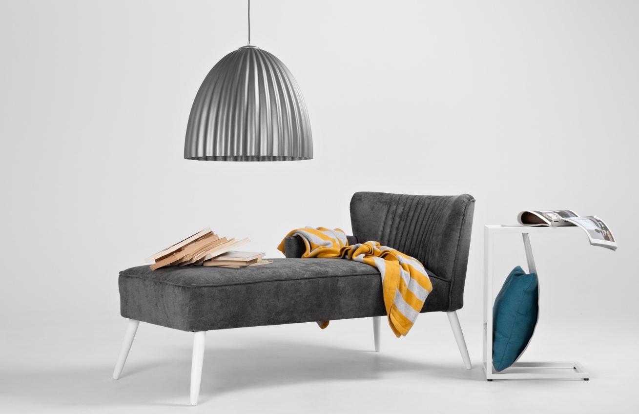 Nordic Design Stříbrné kovové závěsné světlo Liss 50 cm