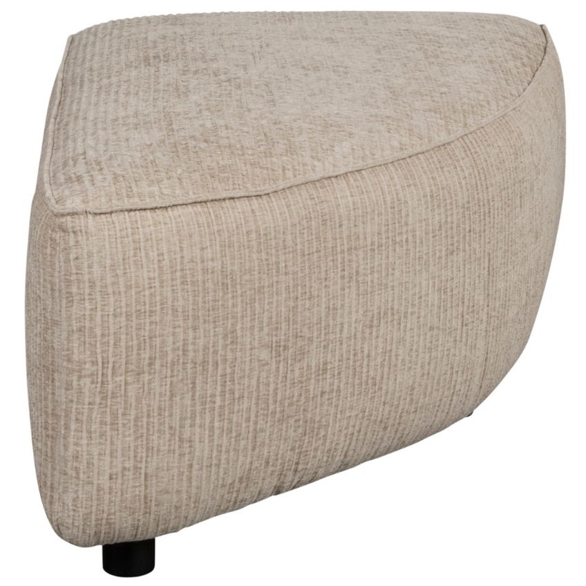 Béžový manšestrový rohový modul ZUIVER HUNTER 60 x 100 cm, pravý