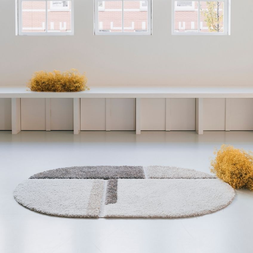 Šedo bílý koberec ZUIVER ZEST 200 x 290 cm
