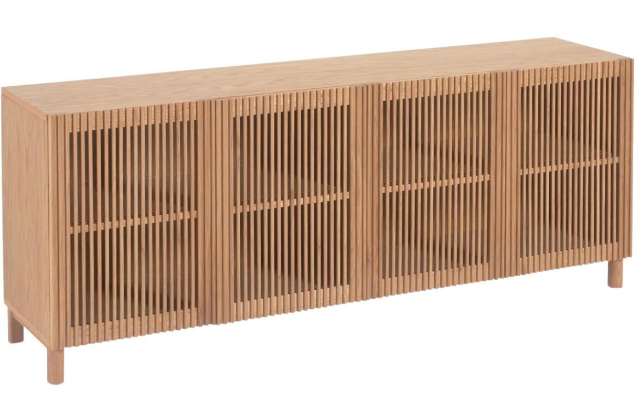 Dubová komoda Kave Home Beyla 180 x 42,5 cm