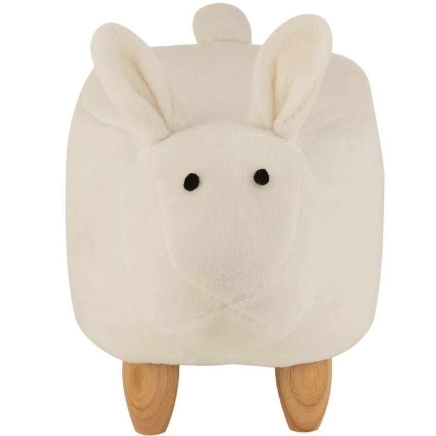 Bílá látková dětská stolička J-line Sheep 35 cm