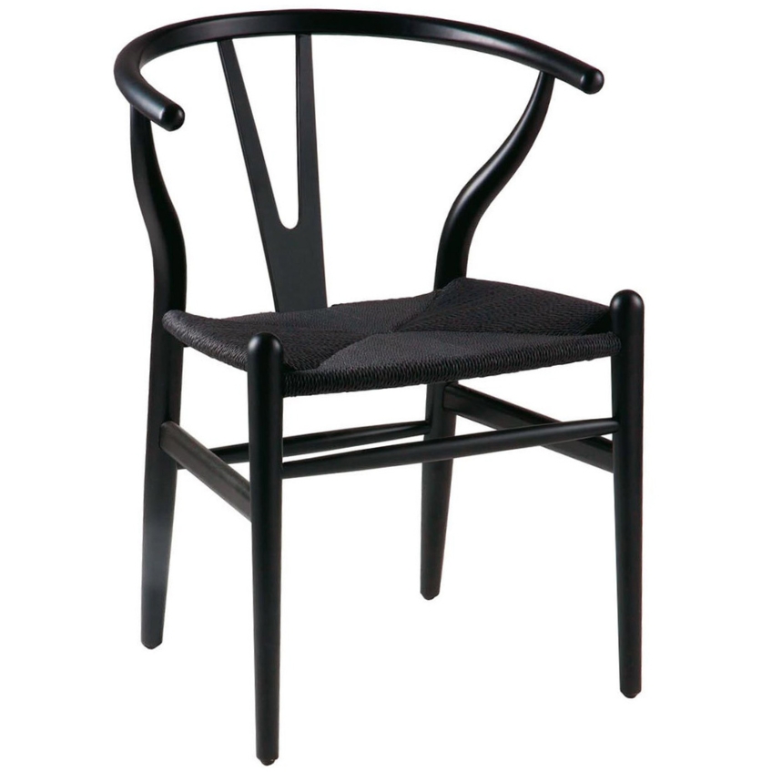 Černá dřevěná jídelní židle Somcasa Ada