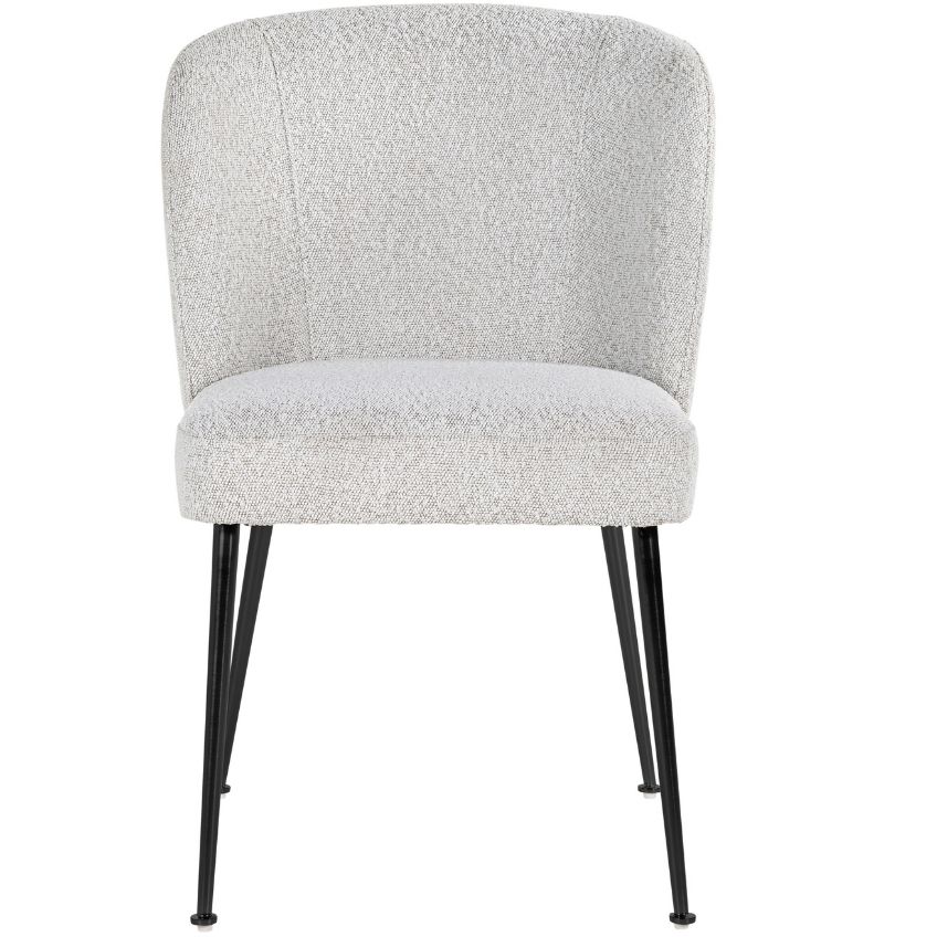 Bílá látková jídelní židle Richmond Fallon